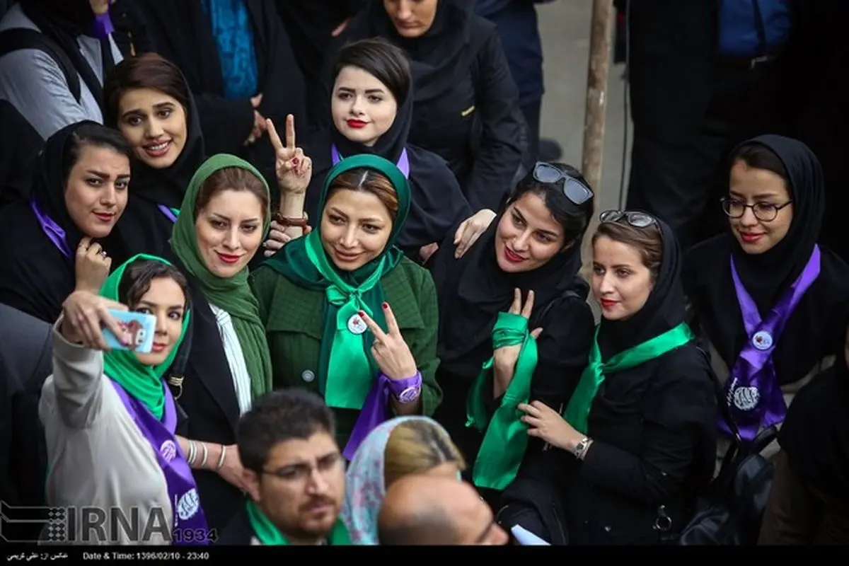 بانوان حامی روحانی در استان مرکزی/عکس