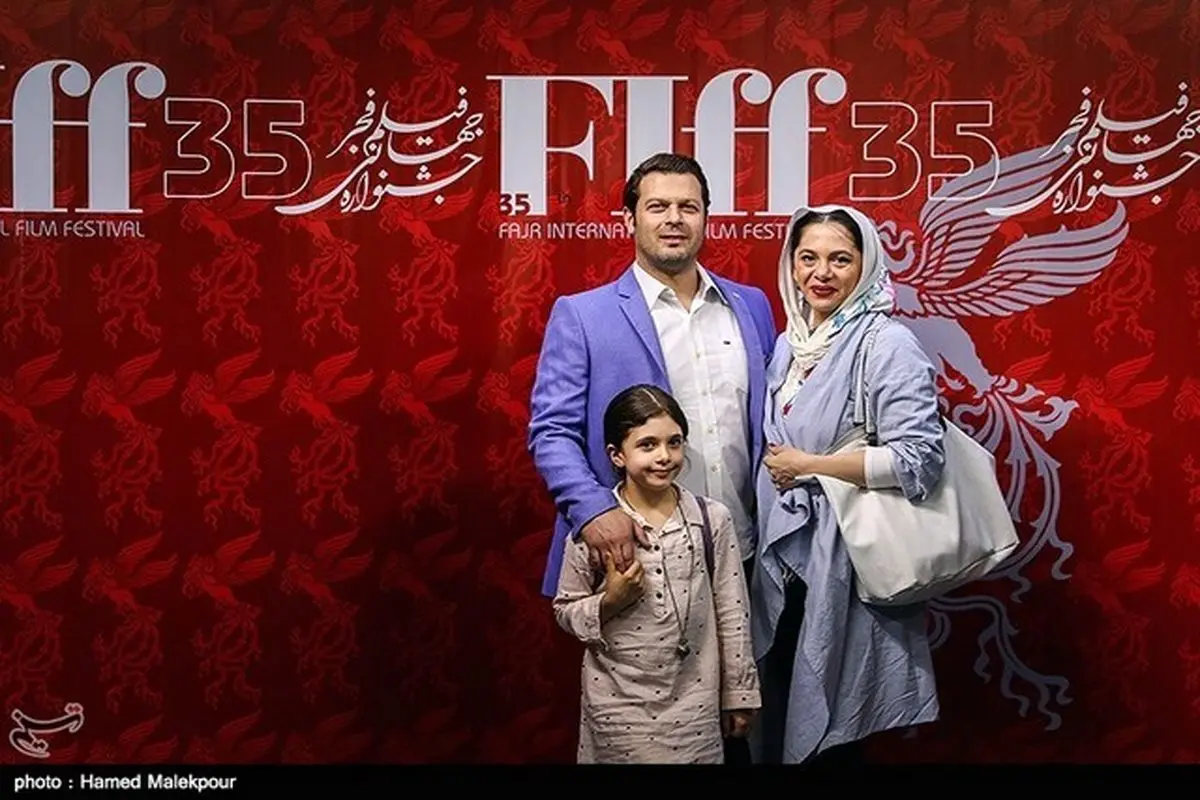 همسر و دختر پژمان بازغی در پردیس سینمایی چارسو/عکس