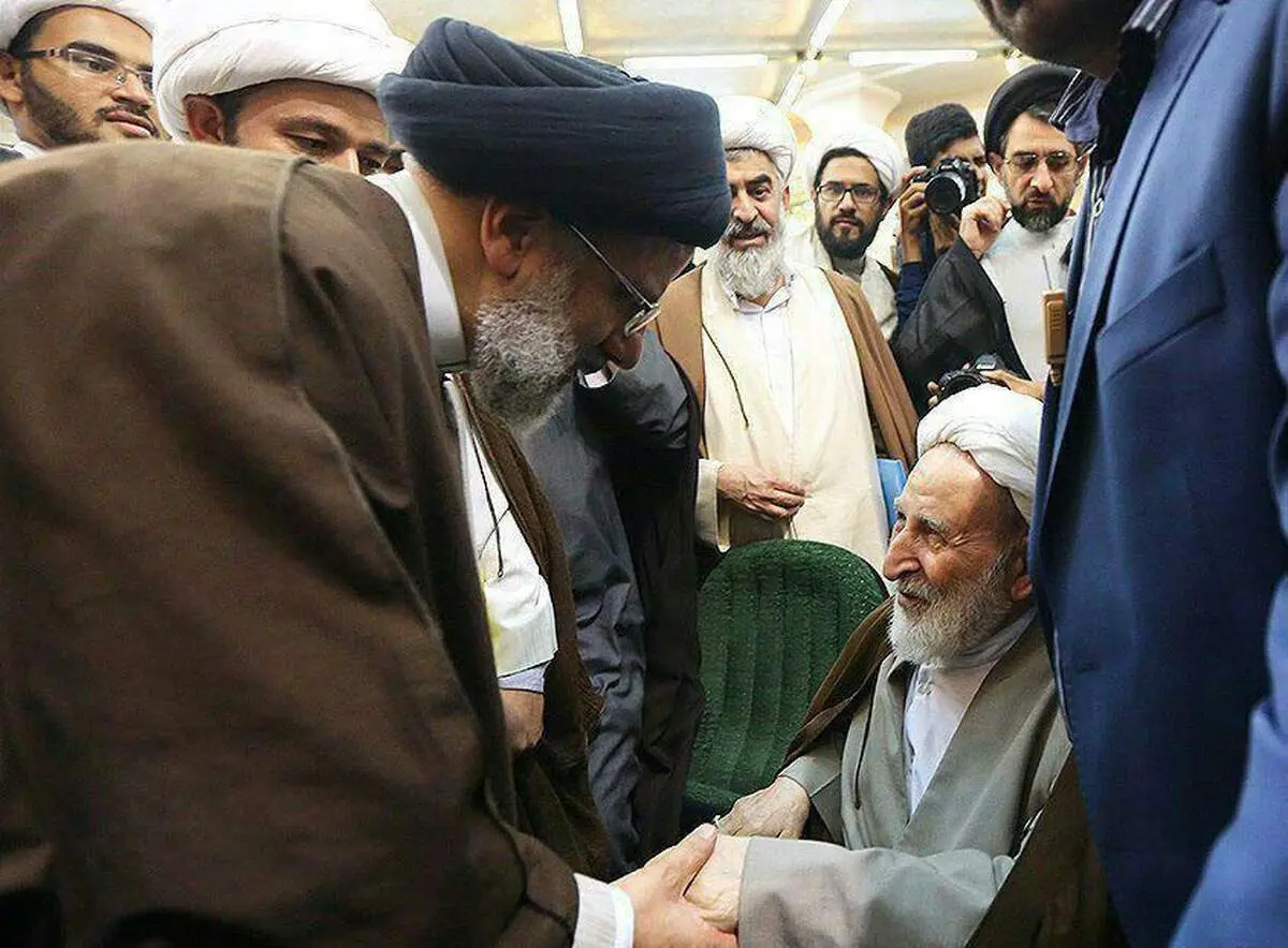 حضور آیت‌الله یزدی در سخنرانی رئیسی+عکس