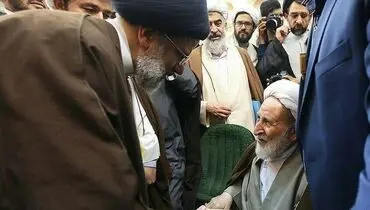 حضور آیت‌الله یزدی در سخنرانی رئیسی+عکس