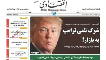 صفحه نخست روزنامه‌های اقتصادی ۳ خرداد ۹۶