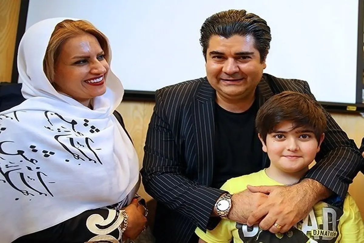سالار عقیلی در کنار همسر و فرزندش +عکس