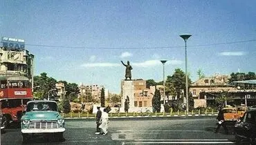 میدان فردوسی سال ۱۳۴۵ +عکس