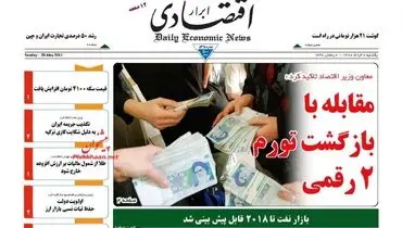 صفحه نخست روزنامه‌های اقتصادی ۷ خرداد ۹۶