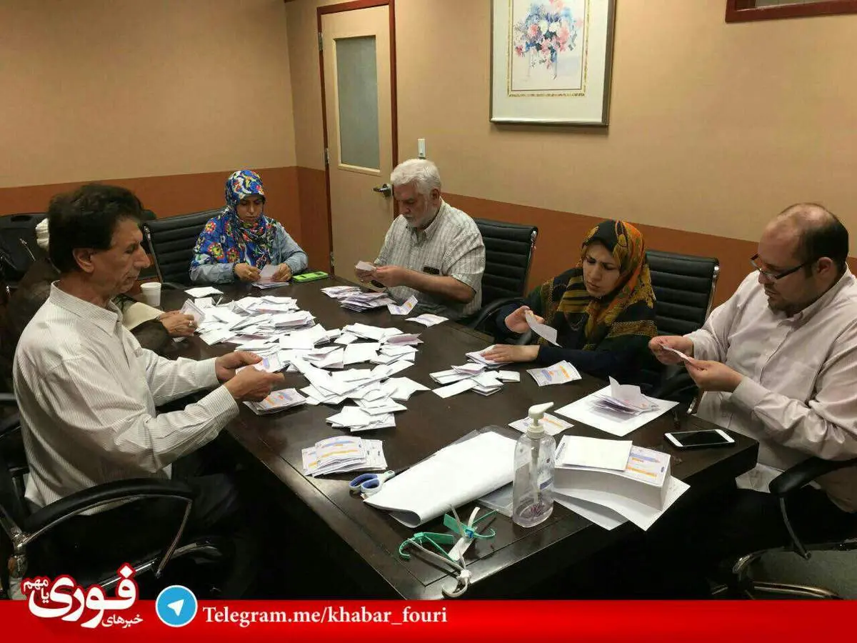 شمارش آرا انتخابات ایران در آمريكا/عکس