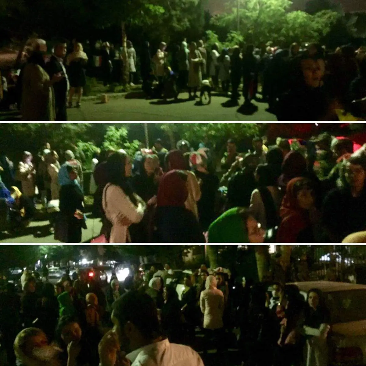 زنانی که امشب پشت در ورزشگاه ماندند+عکس