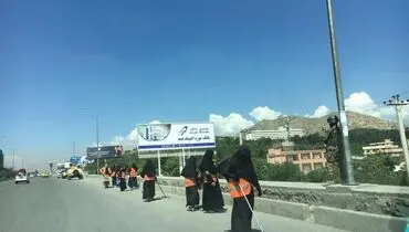 رفتگران زن در کابل/عکس