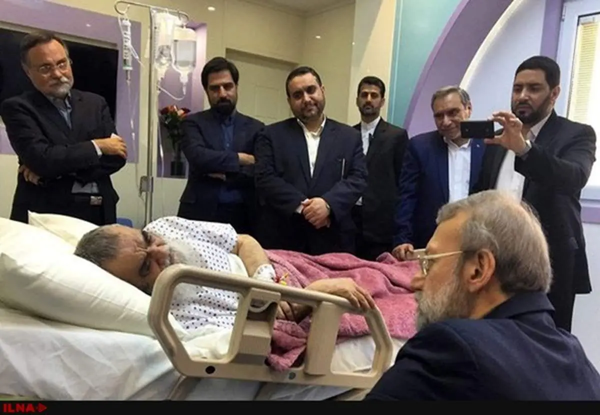 رییسمجلس به عیادت آیت الله مظاهری رفت