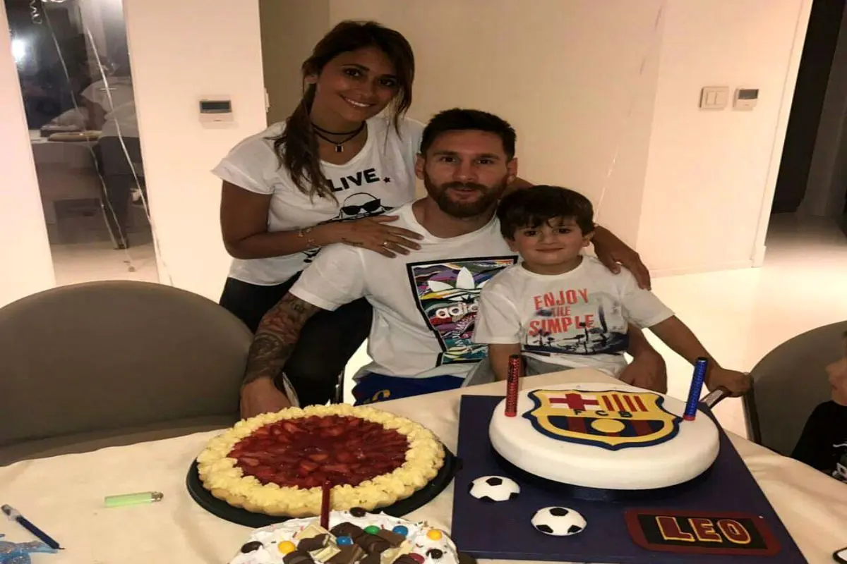 جشن تولد مسی در کنار خانواده + عکس