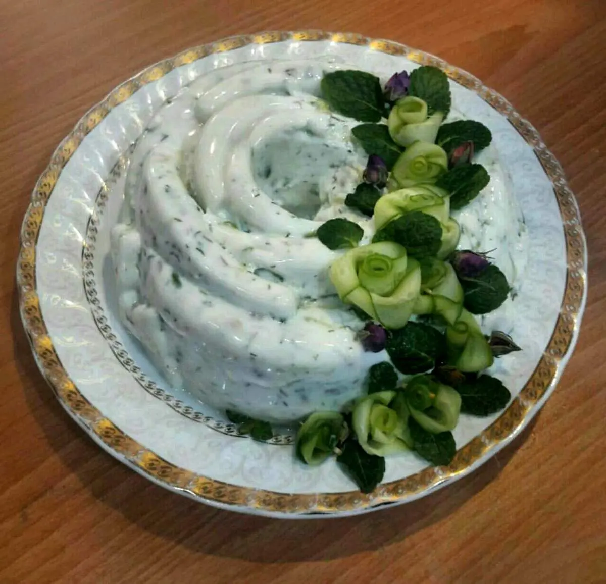 ماست و خیار قالبی،زیبا  و مجلسی
