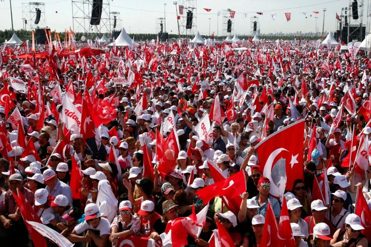 تجمع عظیم عدالتخواهان ضد اردوغان در استانبول