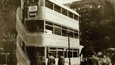 اتوبوس سه طبقه؛ ۹۰ سال پیش +عکس