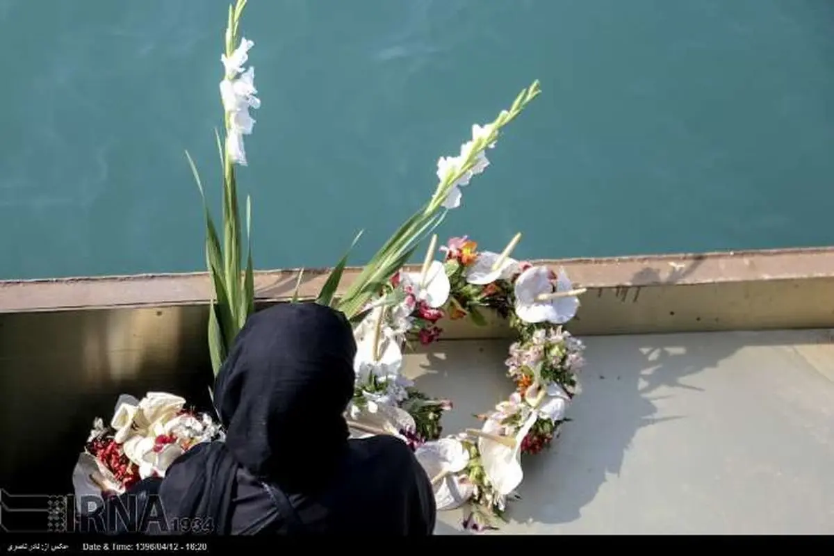 گلباران محل سقوط هواپیمای ایرباس در خلیج فارس