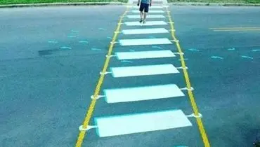 طراحی جالب خط عابر پیاده
