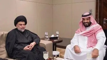 دیدار مقتدی‌صدر با ولیعهد عربستان
