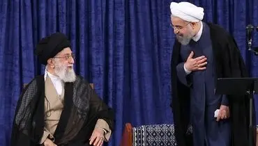 ادای احترام روحانی به رهبری