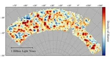 بزرگترین نقشه پراکندگی ماده تاریک در عالم هستی