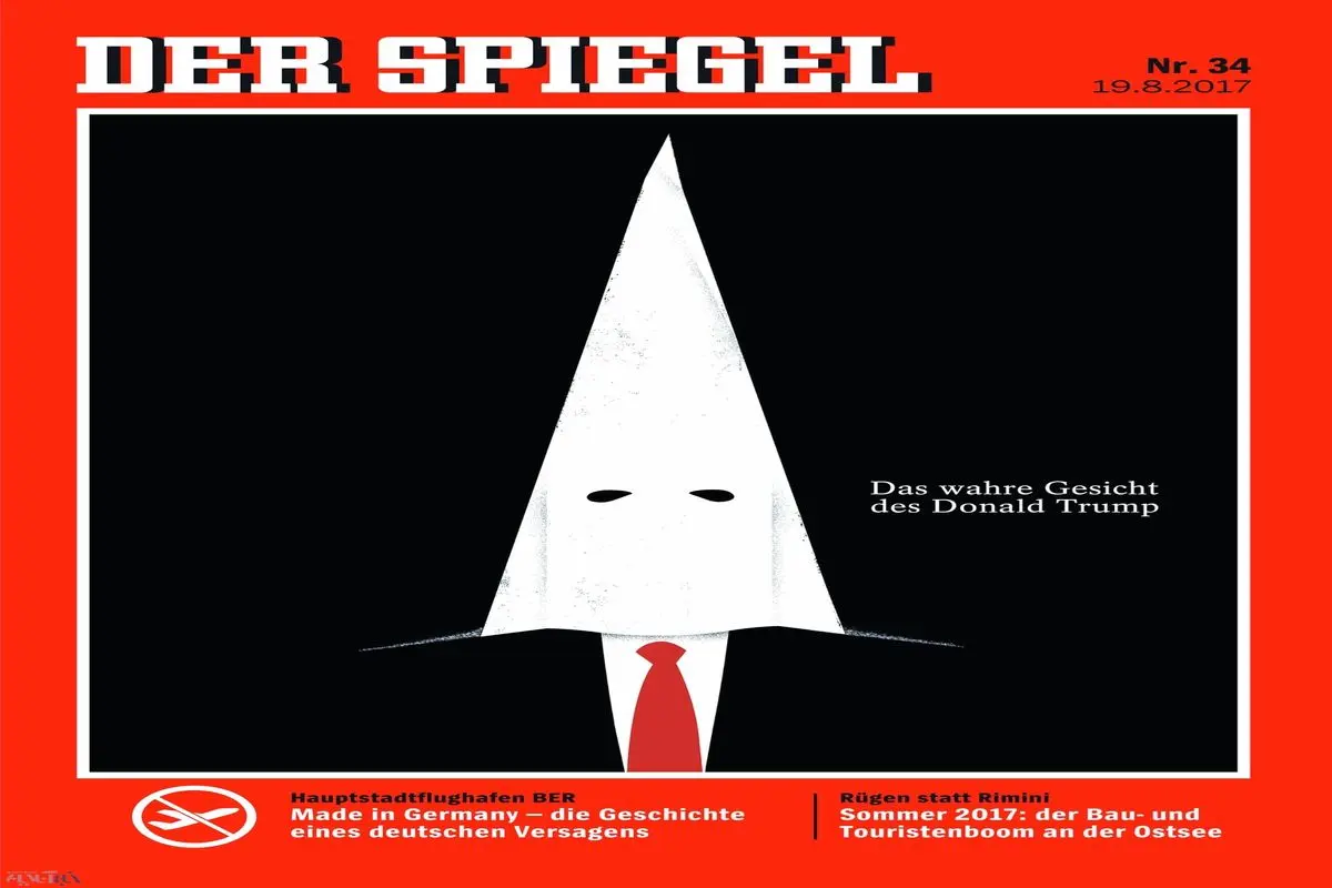 سیمای واقعی ترامپ در کاور مجله اشپیگل