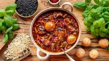طرز تهیه خورشت خلال کرمانشاهی مجلسی