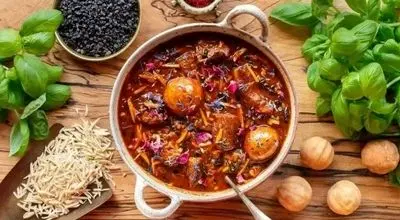 طرز تهیه خورشت خلال کرمانشاهی مجلسی