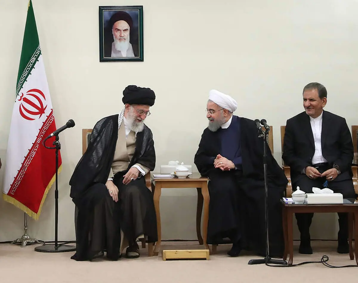 دیدار رئیس جمهوری و اعضای هیات دولت با رهبر انقلاب