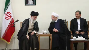 دیدار رئیس جمهوری و اعضای هیات دولت با رهبر انقلاب