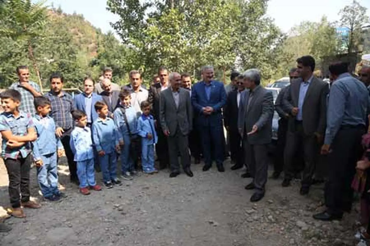 گزارش تصویری افتتاح پل روستای شهرآرای چالوس به همت بانک سرمایه