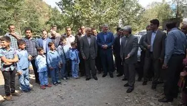 گزارش تصویری افتتاح پل روستای شهرآرای چالوس به همت بانک سرمایه