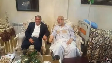 عيادت محسن هاشمی از حبيب كاشانى