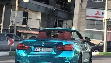 BMW با رنگ خاص در تهران