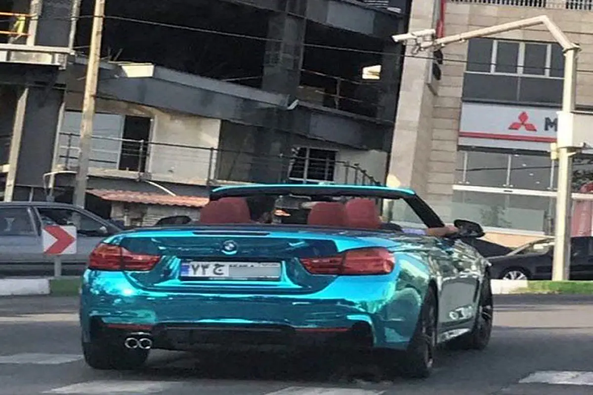 BMW با رنگ خاص در تهران