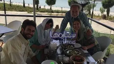 آتیلا پسیانی در کنار خانواده