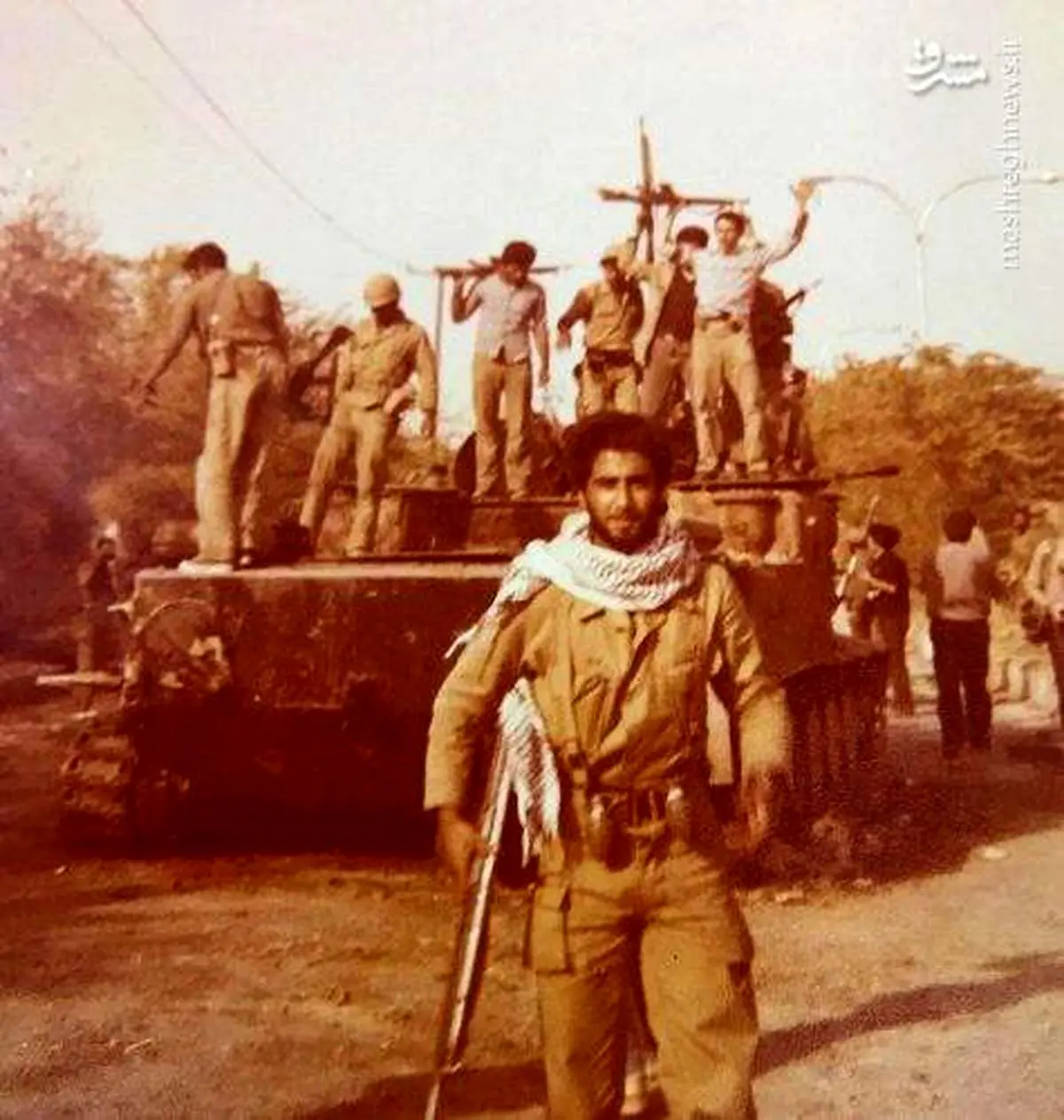 تصویری از حمید معصومی نژاد در جبهه