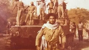 تصویری از حمید معصومی نژاد در جبهه