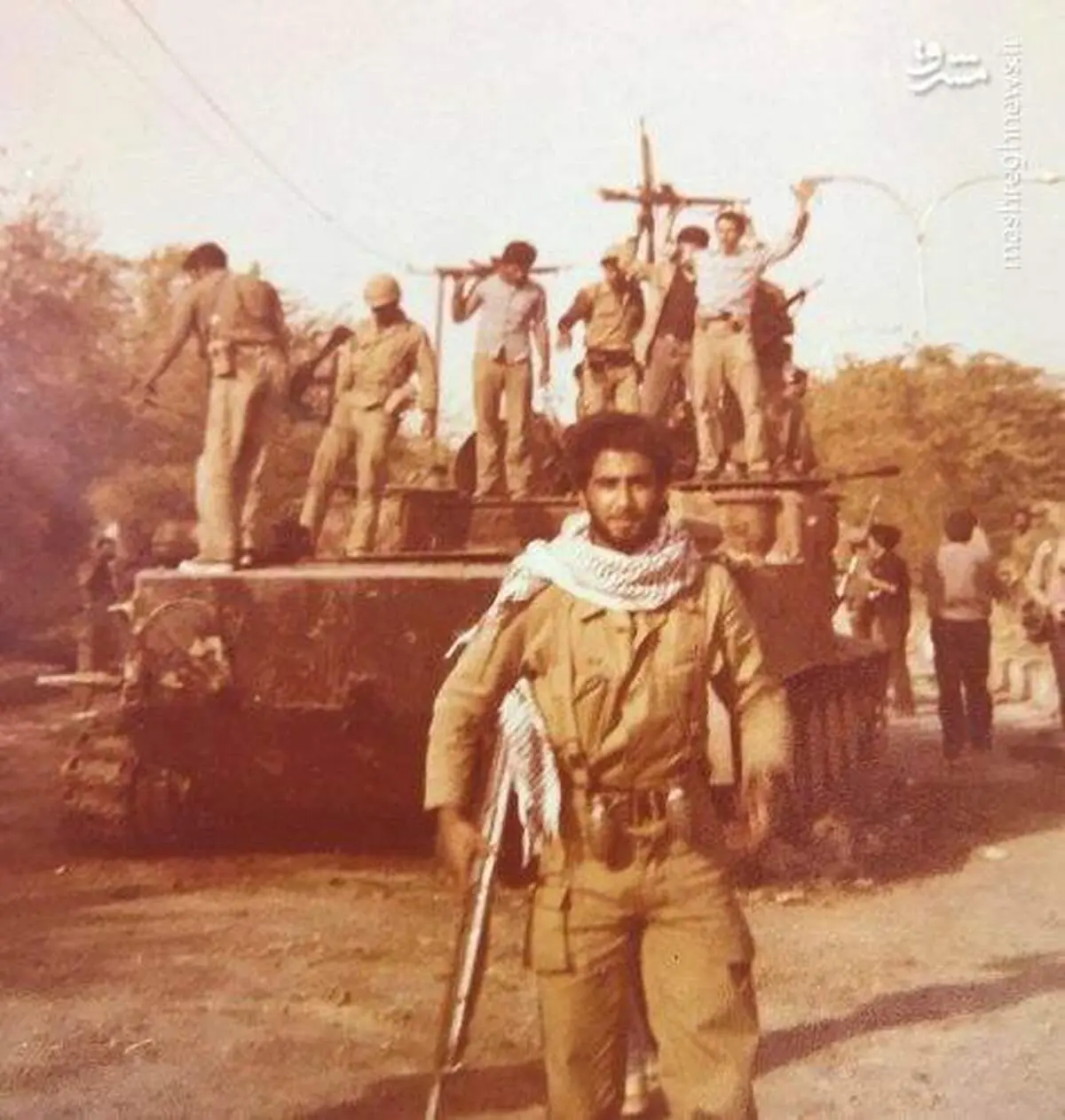 تصویری از حمید معصومی نژاد در جبهه