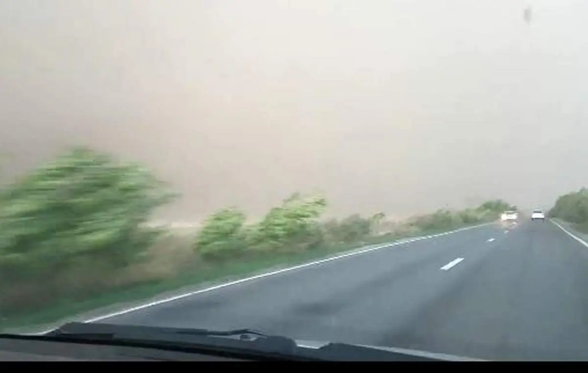 رانندگی در دل گردباد وحشتناک