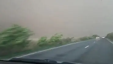 رانندگی در دل گردباد وحشتناک