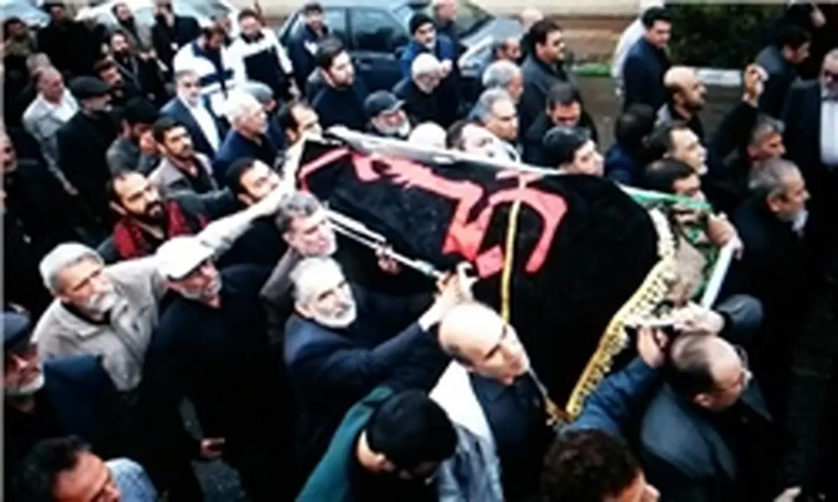 مراسم تشییع پیکر مرحوم داود احمدینژاد برگزار شد