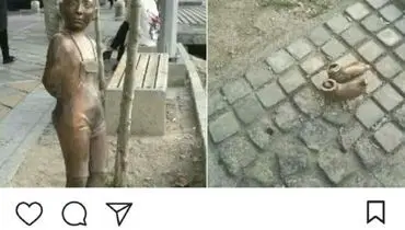 ربوده شدن مجسمه «کودک»در میدان ونک