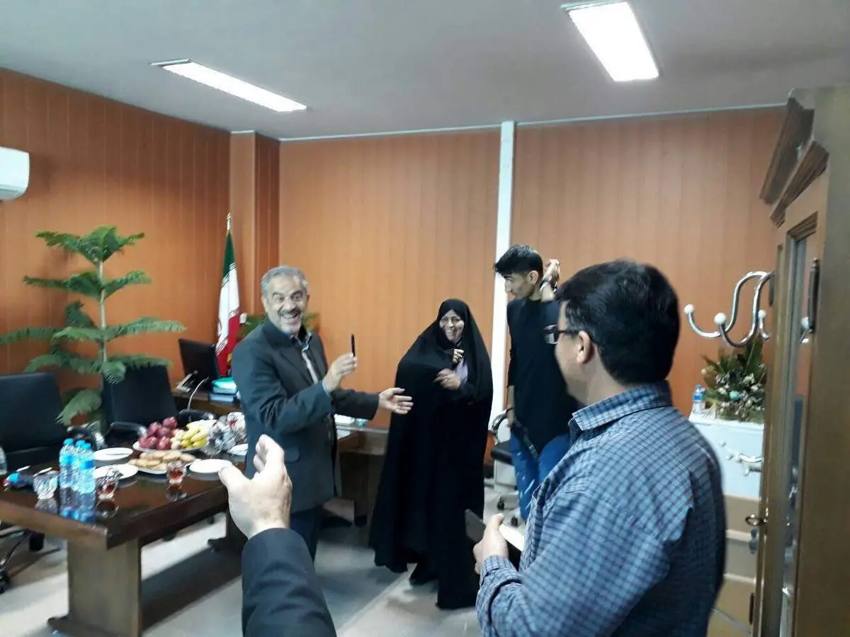 استقبال از دروازهبان پرسپولیس در شورای شهر کرج
