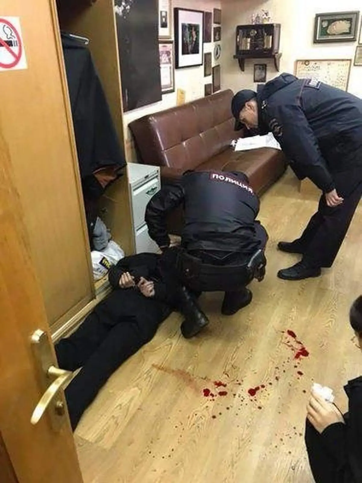 حمله خونین به مجری رادیو در مسکو