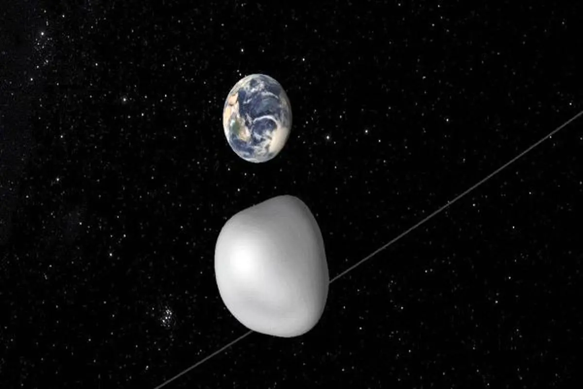 یک سیارک از نزدیکی زمین عبور می‌کند