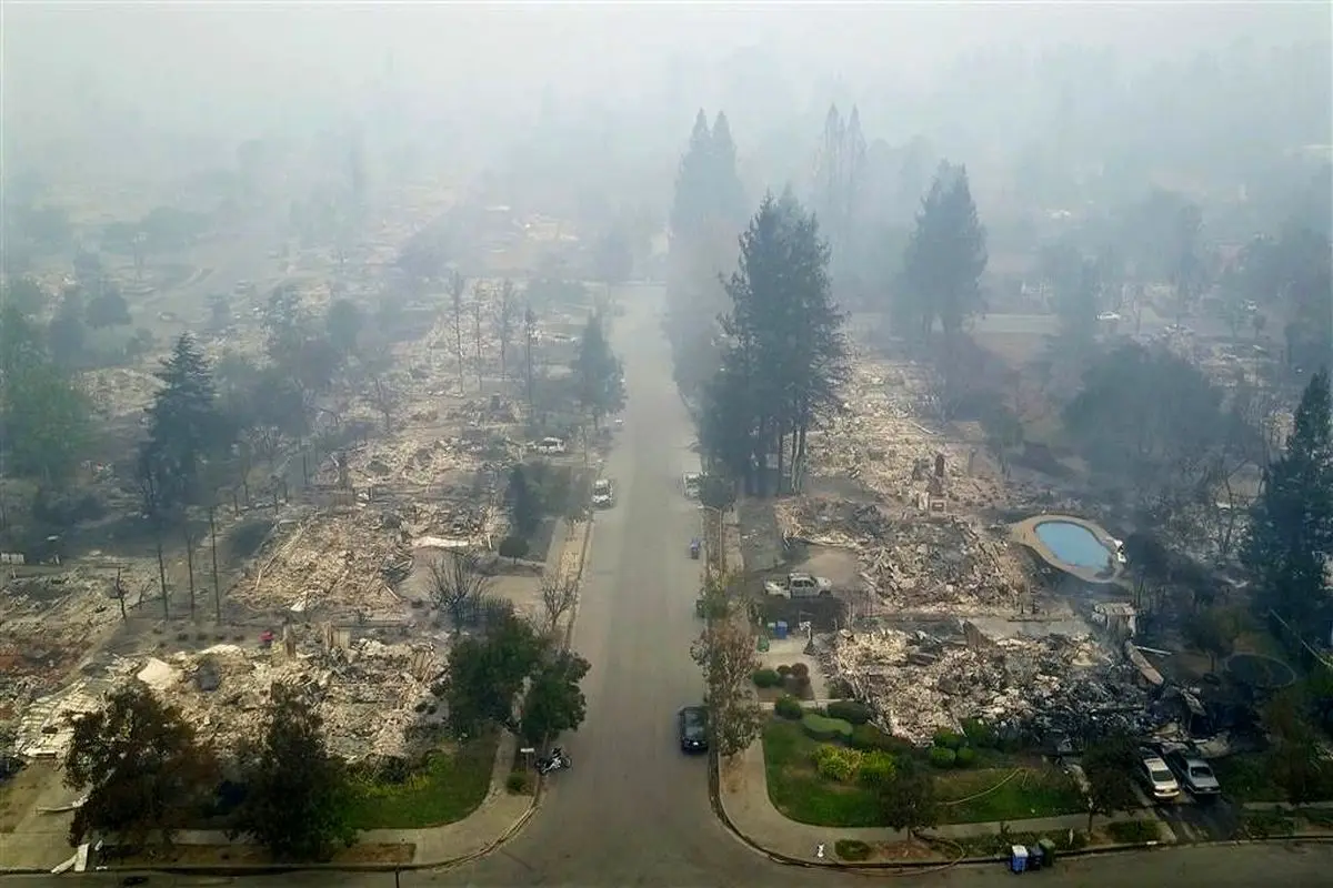 افزایش کشته شدگان آتشسوزی کالیفرنیا+عکس