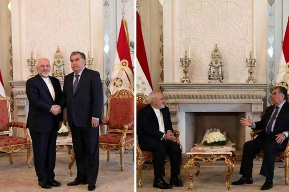 ظریف با رییس جمهور تاجیکستان دیدار کرد +عکس