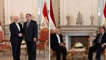 ظریف با رییس جمهور تاجیکستان دیدار کرد +عکس