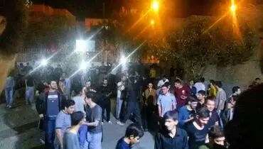 تصویری از وحشت دانشجویان همدان بعد از زلزله شدید