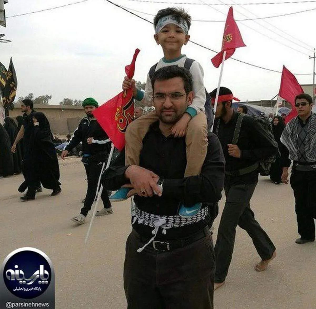وزیر ارتباطات در پیاده روی اربعین
