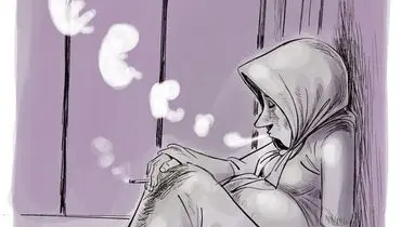 اینم نوزاد معتاد!
