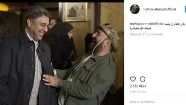 رضا عطاران و مهدی احمدی در پشت صحنه «مصادره»