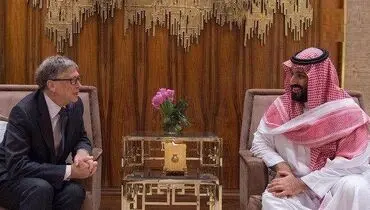 دیدار بن سلمان و بیل گیتس در ریاض+عکس